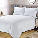 Lewis's Cassandra Dotty Waffle Duvet Set - White