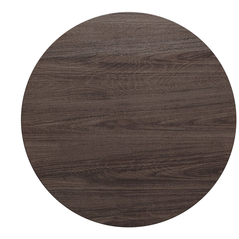 Livingandhome Small Round Coffee Table with 2 Tier