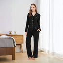 Long Sleeve Camp Collar Loungewear Set