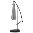 3M Large Banana Cantilever Patio Parasol For Outdoor Sunshade And Rain With Fillable Base On Wheels