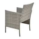 Breeins 3-Piece PE Rattan Wicker Garden Furniture Bistro Set
