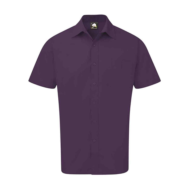 Orn Premium Oxford Short Sleeve Shirt - Purple