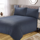 Lewis's Cassandra Dotty Waffle Duvet Set - Navy