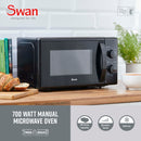 Swan 20L 700W Manual Microwave
