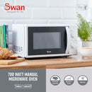 Swan 20L 700W Manual Microwave