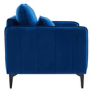 Livingandhome Blue Modern Single Armchair