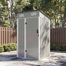 Breeins 4 x 3ft/5 x 3ft Metal Garden Storage Shed with Lockable Door
