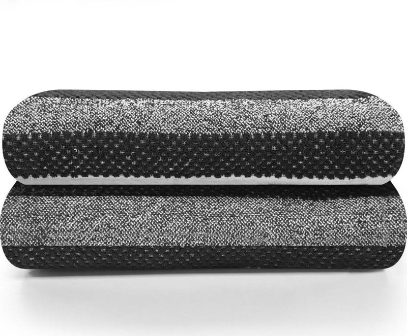 Royal Stripe Towels - Charcoal
