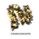 Lifeideas 270cm Artificial Spruce Garland with 50 Warm White LED Lights