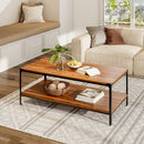 Livingandhome Industrial Style 2-Tier Coffee Table