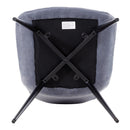 Livingandhome Teddy Fabric Dining Chair with Wooden Frame