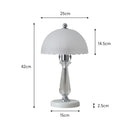Cottonfy UK Crystal Table Lamp with Scalloped Lampshade