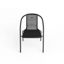 Breeins PE Rattan Stacking Garden Chairs Set of 2/4