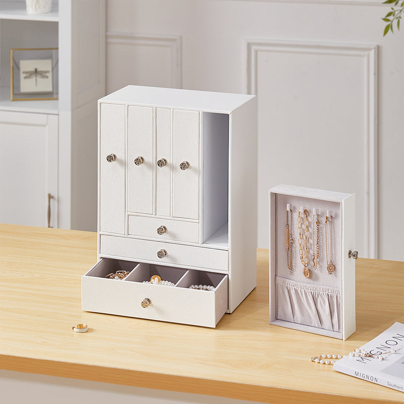 Sheonly Free Standing Faux Leather Jewellery Box