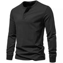 Long-Sleeved Henley T-Shirt