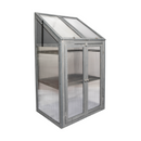 1.2m x 0.69m Small Grey Wooden Mini Greenhouse Cold Frame
