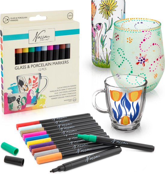 12 Glass & Porcelain Markers