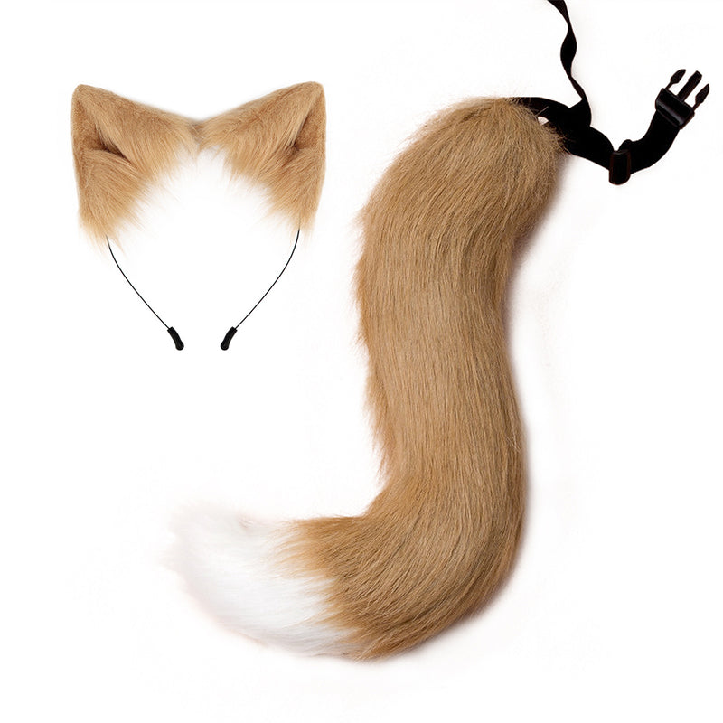 Cosplay Fox Tail and Ear Headband Set