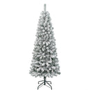 Lifeideas Flocked Christmas Tree with Sturdy X-Frame Stand