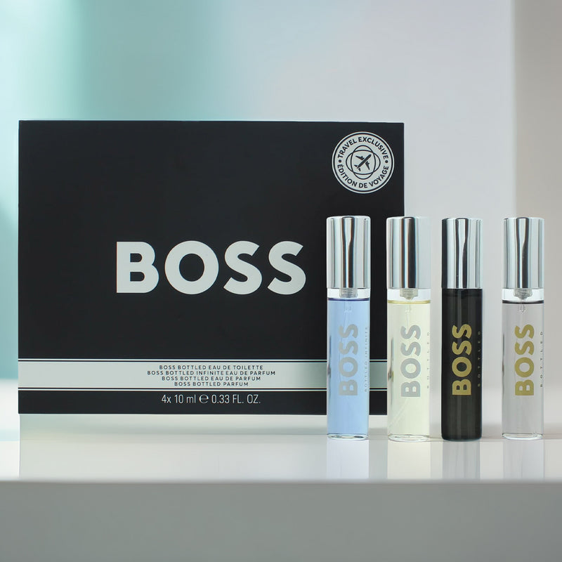 Hugo Boss Bottled 4 Piece Gift Set: EDP 10ml - EDT 10ml - Infinite EDP 10ml - Parfum 10ml