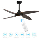 Cottonfy UK Ceiling Fan with Lights 4-Blade Remote Control