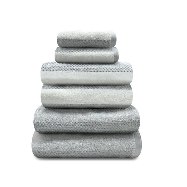 Royal Stripe Towels - Grey