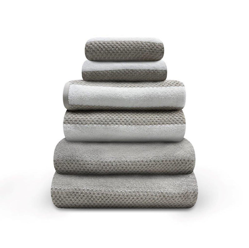 Royal Stripe Towels - Natural