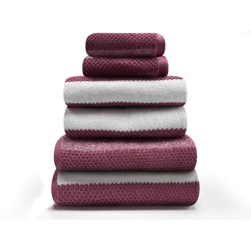 Royal Stripe Towels - Dark Pink