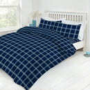 Lewis's Printed Bed In A Bag - Navy Check