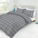 Lewis's Printed Bed In A Bag - Grey Check