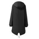 Hooded Zip-Up Midi Windbreaker