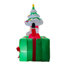 Lifeideas 6ft Christmas Inflatable Liftable Santa Claus with Gift Box Decorations