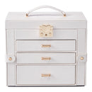 Sheonly Velvet Lined Jewellery Storage Box with Lock