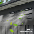 Outsunny 5 X 3.5ft Metal Garden Shed With Effortless Assembly, Light Grey