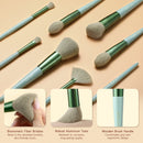 Livingandhome Professional Makeup Brush Set 14 Pcs for Foundation Powder Concealers Eye Shadows Blush