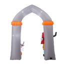 10ft Halloween Jack Skellington and Sally Welcoming Archway Inflatable with Build-In LED