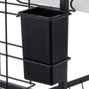 Lifeideas Black Steel Dish Drying Rack 2-Tier