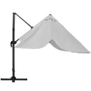 Garden Sanctuary Large Square Canopy Rotating Outdoor Cantilever Parasol