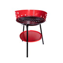 35cm (14") Round Metal Garden Barbecue with Windshield & Shelf