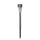 36cm Set of 5 Stainless Steel Garden Solar Path Lights with White LEDs