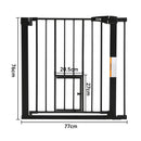 Kidkid Pressure-Fixed Stair Safety Gate with Pet Door