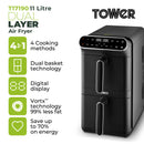 Tower Dual Layer 11L Airfryer