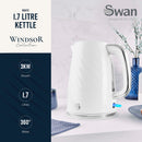 Swan Windsor 1.7L Textured Kettle