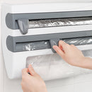 Lifeideas Kitchen Cling Film Foil Roll Dispenser with Slide Cutters