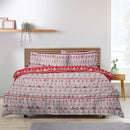 Christmas Tree Duvet Set - Red