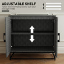 HOMCOM Modern Storage Cupboard with Adjustable Shelf and 2 Doors