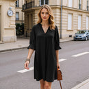 V-neck Long Sleeves Dress