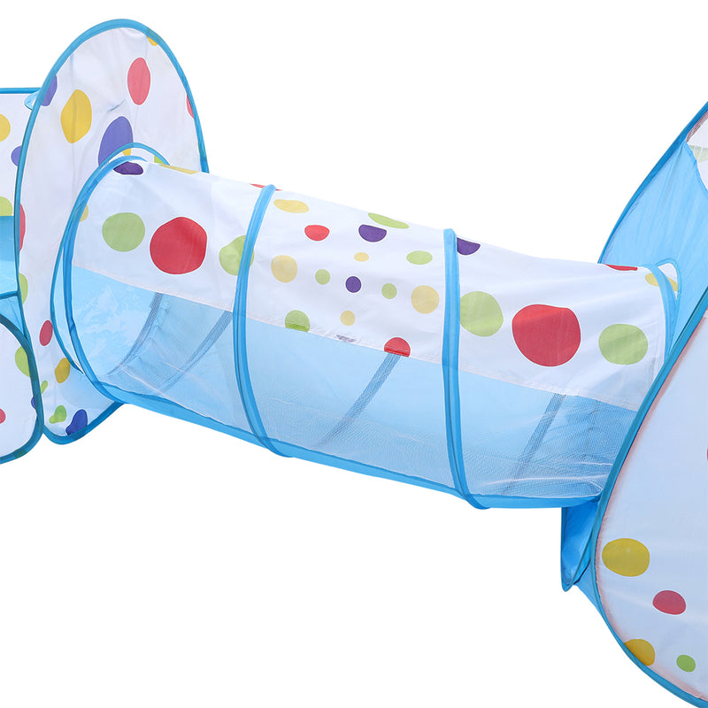 Kidkid 3-in-1 Kids Pop-Up Play Tent Set with Tunnel and Ball Pit Playhouse