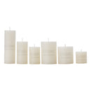 Lifeideas 6Pcs Unscented Pillar Candles Set