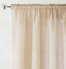 Rhodes Natural Linen-Look Sheer Voile Panels Pair